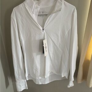 Hiverlay White Women's Workout Top